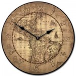 16th Century Parchment Map Clock