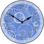 Blue Circles Clock